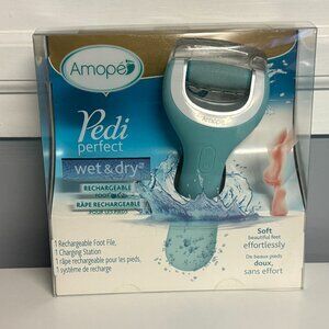 Amope Pedi Perfect Wet & Dry Rechargeable Foot File  NEW